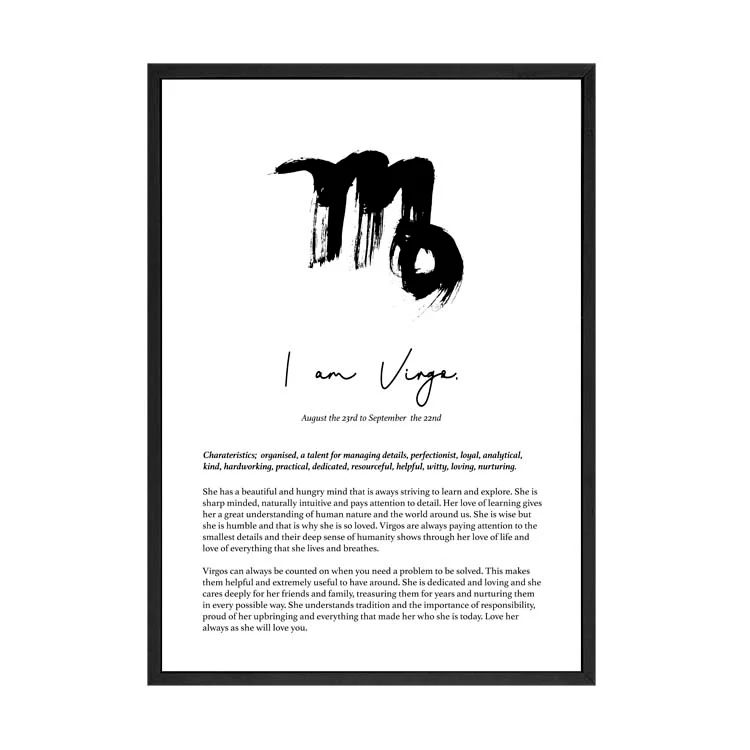 VIRGO STAR SIGN PRINT - Image 5