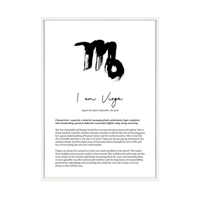 VIRGO STAR SIGN PRINT - Image 6