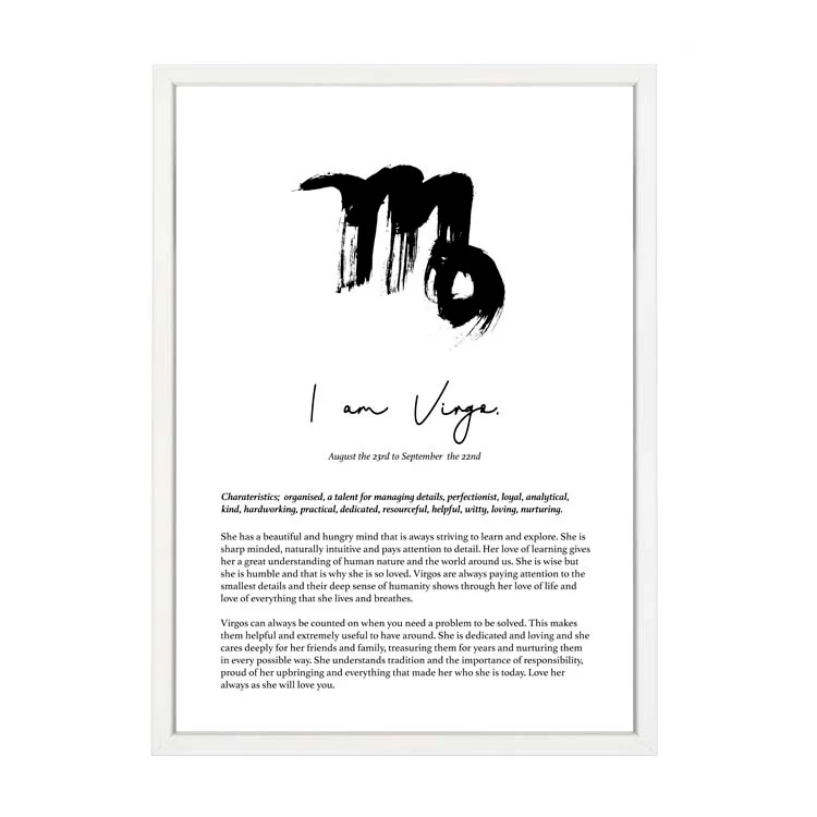 VIRGO STAR SIGN PRINT - Image 8