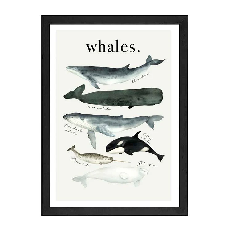 WATERCOLOUR WHALES PRINT - Image 12
