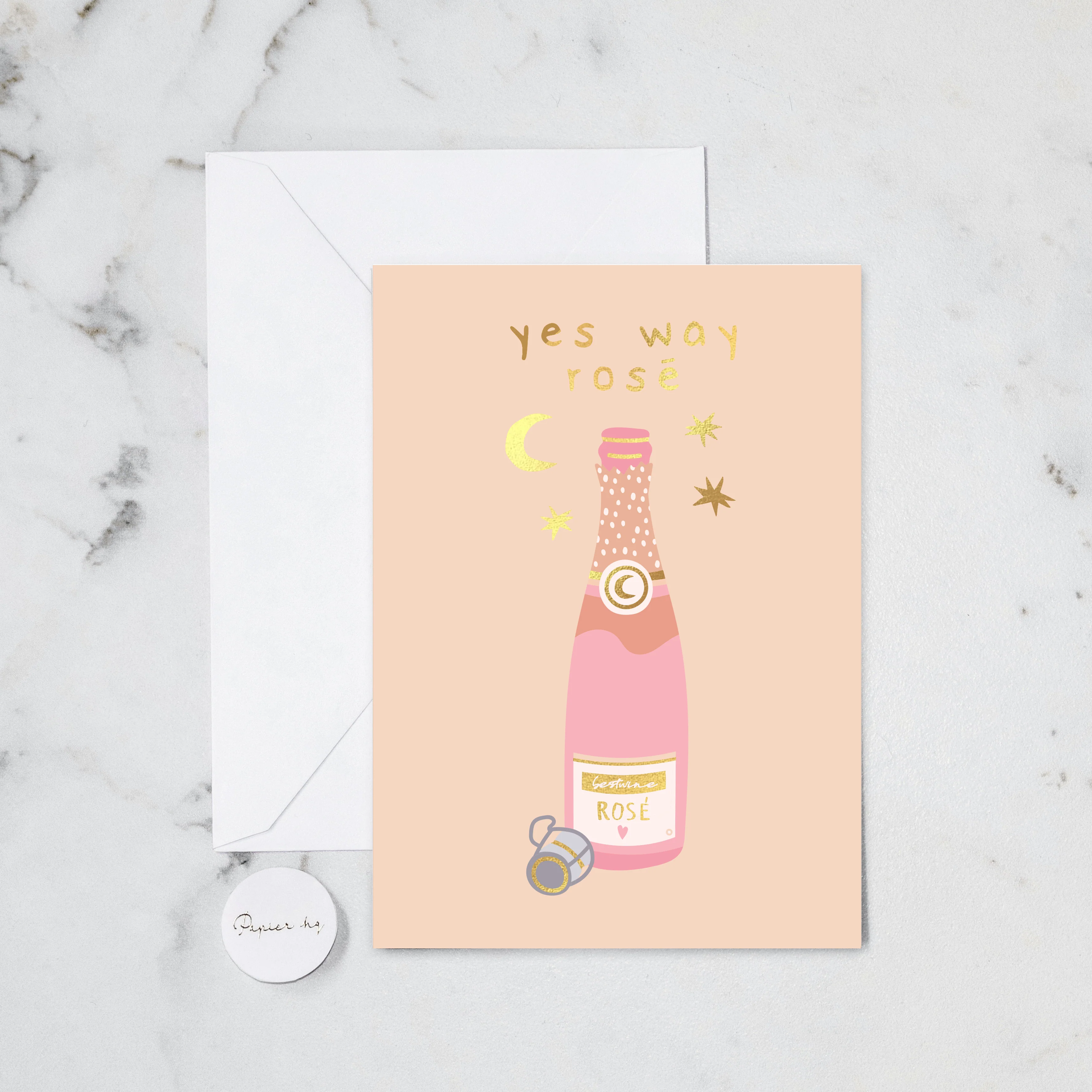 YES WAY ROSE GREETING CARD